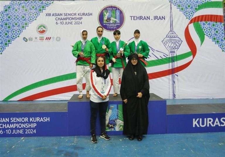 تیم کوراش زنان ایران نایب قهرمان آسیا شد